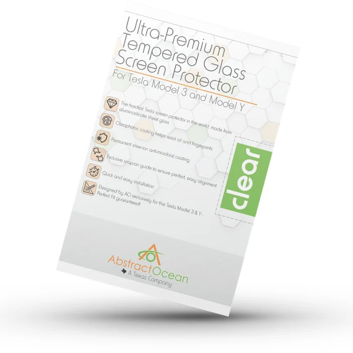 Ultra-Premium 9H Tempered Glass Screen Protectors for Classic Model 3 & Model Y