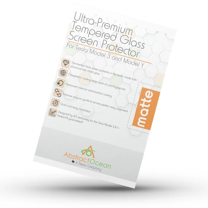 Ultra-Premium 9H Tempered Glass Screen Protectors for Classic Model 3 & Model Y