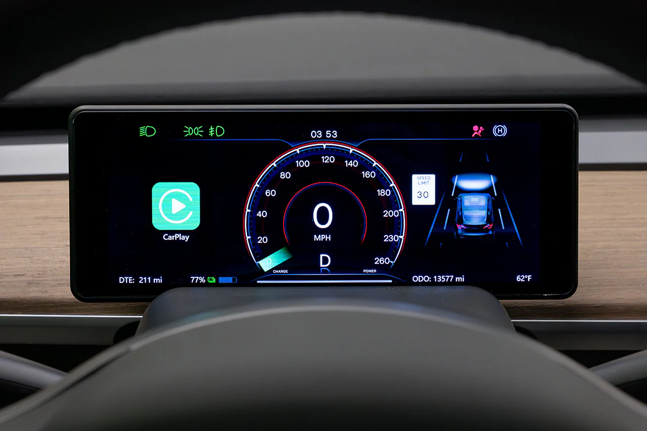 Tesla Model 3 & Y MSX-CP7 Driver View Touchscreen LCD – Apple CarPlay & Android Auto