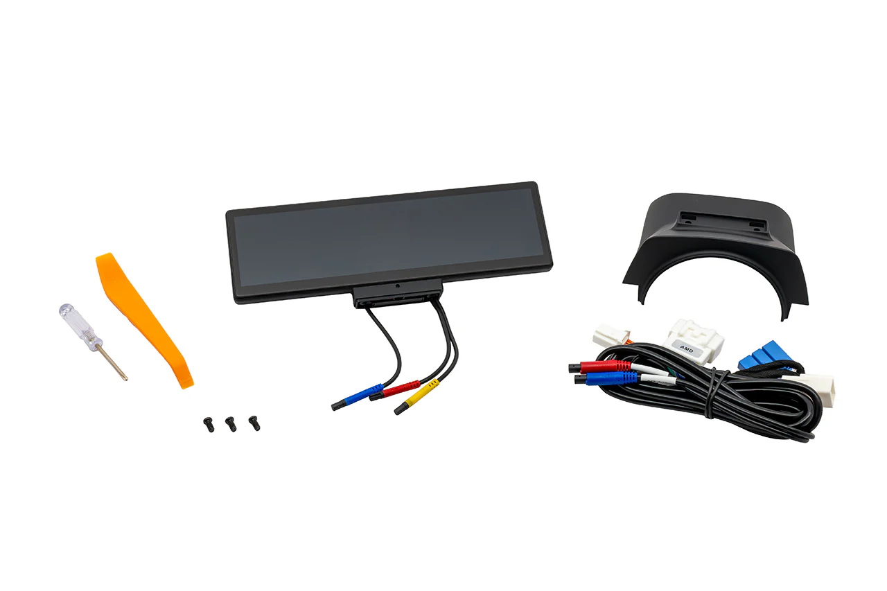 Tesla Model 3/Y MSX-CP9 “FloThru HVAC” Driver View Smart Instrument Cluster with Apple CarPlay & Android Auto
