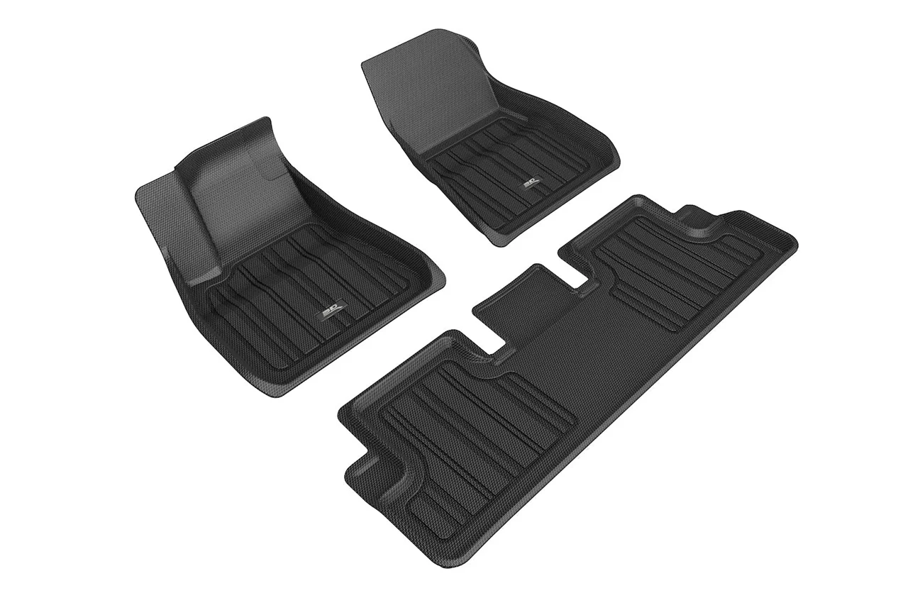 Tesla Model Y Custom-Fit MAXpider 3D Elitect All-Weather Floor Mats (3 Pieces)