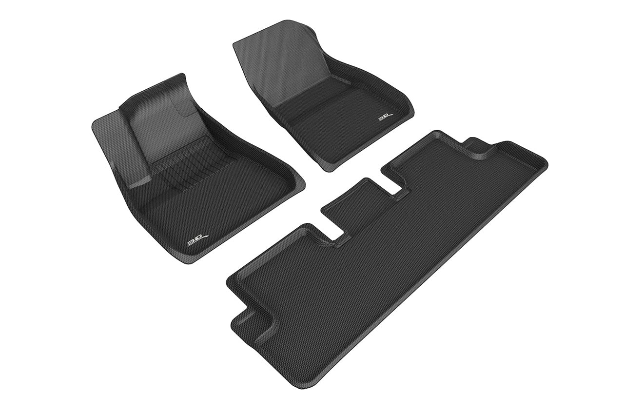 MAXpider 3D Kagu All-Weather Floor Liners for Tesla Model Y – 3-Piece Set