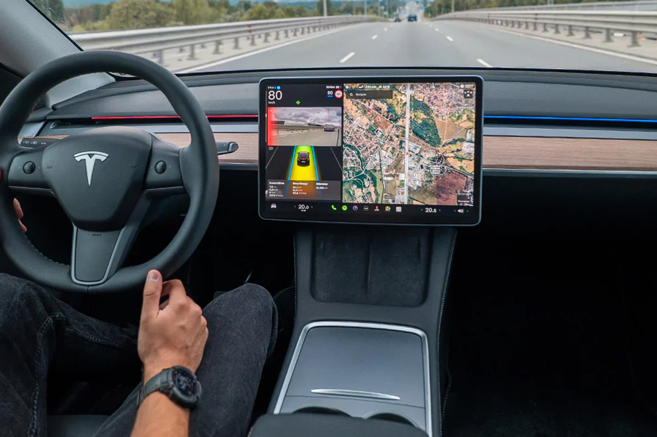 S3XY RGB LED Light Strip for Tesla Model 3/Y Dashboard – Bluetooth App Control Kit