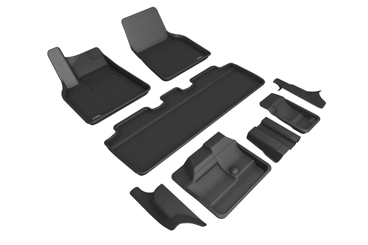 MAXpider 3D Kagu All-Weather Floor Liners for Tesla Model Y – 3-Piece Set